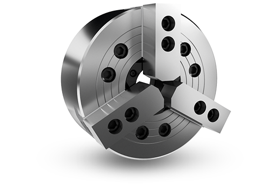 Auto Strong N-200A Series 3-jaw through-hole power chuck (adapter included) - Part # N-220A11 - Exact Industrial Supply