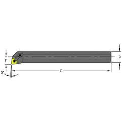 A16S MCLNR4 Steel Boring Bar w/Coolant - A1 Tooling