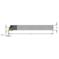 E12Q MWLNR3 Solid Carbide Boring Bar w/Coolant - A1 Tooling