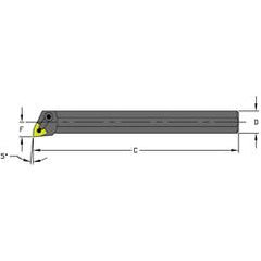 A16S MWLNL3 Steel Boring Bar w/Coolant - A1 Tooling