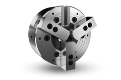 Auto Strong NHT-200 Series 2-jaw and 3-jaw through-hole power chuck (adapter included) - Part # NHT-208A6 - Exact Industrial Supply