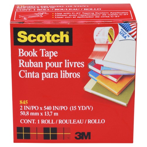 ‎Scotch Book Tape 845-200 2″ × 540″ (50 8 mm × 13 7 m) - A1 Tooling