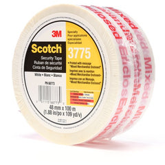 Scotch Printed Message Box Sealing Tape 3775 White 48 mm × 100 m Individually Wrapped - A1 Tooling