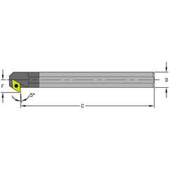 E12S SDXCR3 Solid Carbide Boring Bar w/Coolant - A1 Tooling