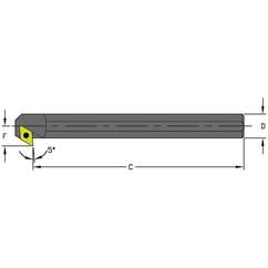 A12Q SDXCL3 Steel Boring Bar w/Coolant - A1 Tooling