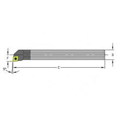 M-E20S SCLCL09 Solid Carbide Boring Bar w/Coolant - A1 Tooling