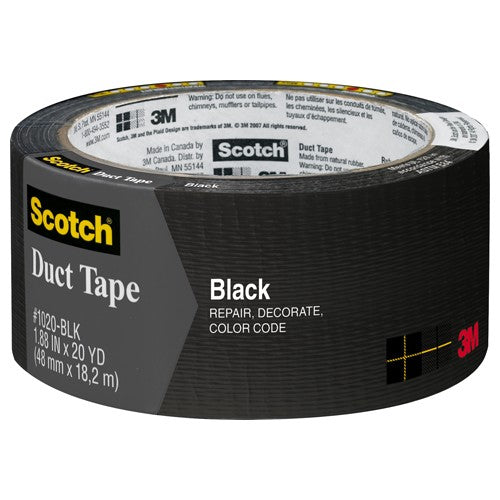 3M Duct Tape Black 3920-BK 1.88″ × 20 yd (48 mm × 18 2 m) - A1 Tooling