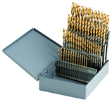 1/16 - 1/2 X 64Ths HSS Straight Shank Split Point Gold-P Drill Set (29Pcs) - A1 Tooling