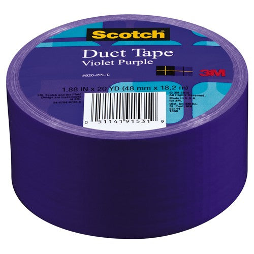 Scotch Duct Tape 920-PPL-C 1.88″ × 20 yd (48 mm × 18 2 m) Purple - A1 Tooling