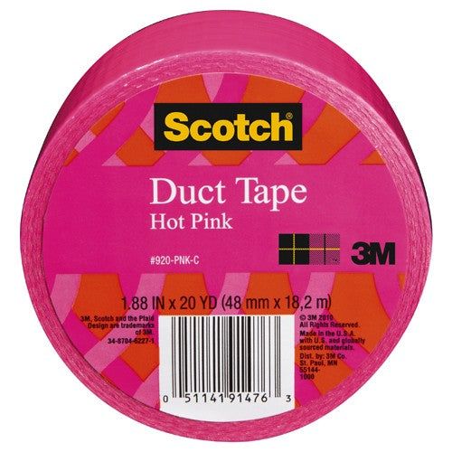 Scotch Duct Tape 920-PNK-C 1.88″ × 20 yd (48 mm × 18 2 m) Pink - A1 Tooling