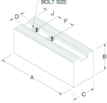 8" STD HEIGHT OFFSET PT SOFT JAW - A1 Tooling