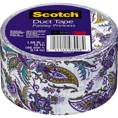 1.88 in × 10 yd Scotch(R) Duct Tape 910-PPP-C Purple Paisley Alt Mfg # 97998 - A1 Tooling