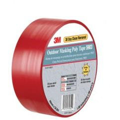 List 5903 50" x 60 yds Outdoor Masking Poly Tape - Red - A1 Tooling