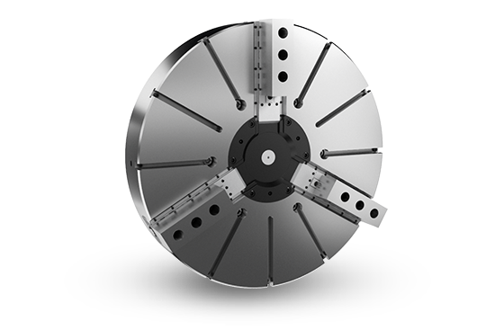 Auto Strong V(40”-79”) Series Large wedge type non through-hole power chuck (adapter excluded) - Part # 40" V-240 - Exact Industrial Supply