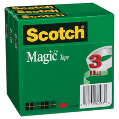 ‎Scotch Magic Invisible Tape 810-3PK 3/4″ × 36 yd × 0″ (19 mm × 32 9 m) - A1 Tooling