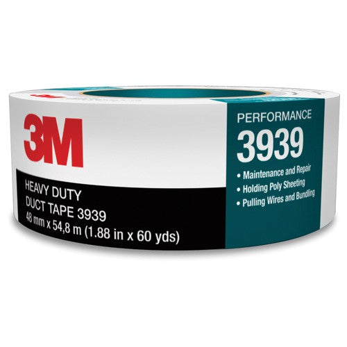 3M Heavy Duty Duct Tape 3939 Silver 24 mm × 54.8 m 9.0 mil - A1 Tooling