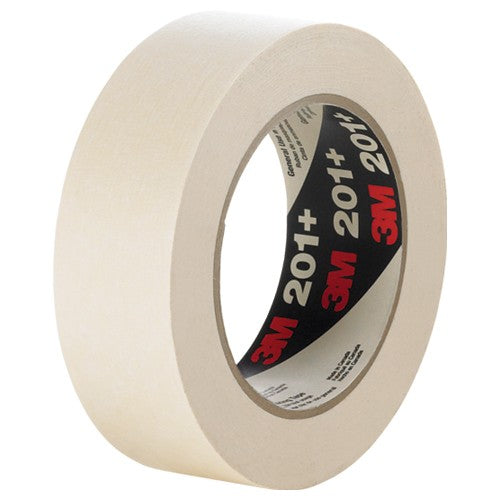 3M General Use Masking Tape 201+ Tan 96 mm × 55 m 4.4 mil - A1 Tooling