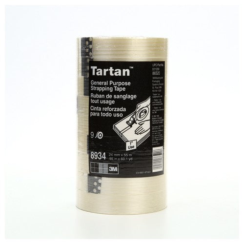 Tartan Filament Tape 8934 Clear 24 mm × 55 m 4 mil - A1 Tooling