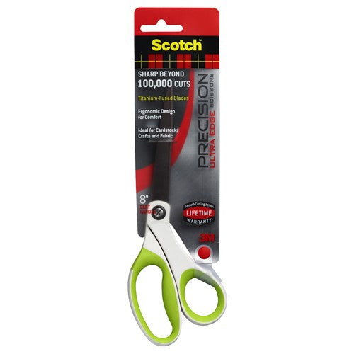 Scotch Precision Ultra Edge 8″ Bent Scissor 1458TBG Green - A1 Tooling