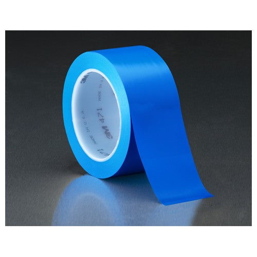 3M Vinyl Tape 471 Blue 3/8″ × 36 yd 5.2 mil 96 rolls per case Individually Wrapped Conveniently Packaged - A1 Tooling