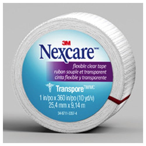 Nexcare Transpore Flexible Clear First Aid Tape 527-P1 2″ × 10 yds Wrapped - A1 Tooling